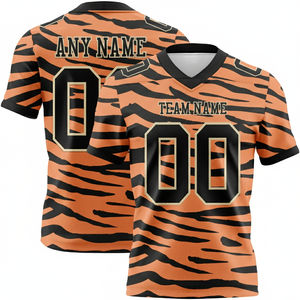 Camiseta Deportiva de Fútbol Americano de Manga Corta, Diseño Personalizado, Ecológica, de Secado Rápido, Colores y Logotipo Personalizables, Tallas Grandes, Unisex, Alta Calidad - Product Image 3