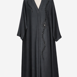 Vestidos Largos de Lujo en Poliéster Suave Antiestático para Ropa Islámica, Moda de Manga Larga, Abaya Musulmana para Mujer, Estilo Oriente Medio - Product Image 5