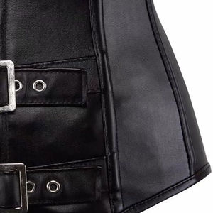 Customized Length Women's Genuine <b>Leather</b> Corset Tops High Quality Latest New Design <b>Bodysuit</b> Tops With Custom Logo Accepted - Product Image 4