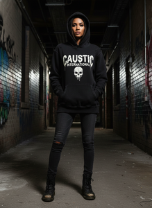 Sudadera con capucha de algodón grueso, estilo vintage, con efecto desgastado, lavado ácido, oversize, para hombre, estilo urbano, con dobladillo rasgado, OEM - Product Image 4