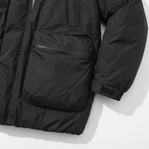 Chaqueta Acolchada Negra con Múltiples Bolsillos |   Abrigo Táctico Extra Grande con Capucha |   Chaqueta Bomber Acolchada de Alta Resistencia |   Fabricante OEM Personalizado - Product Image 3