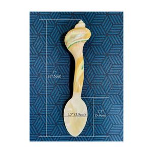 Cuchara de nácar 99 GOLD CRAFT al por mayor, entrega rápida, cuchara de nácar para servir sopa y ensalada - Product Image 1