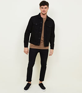 Chaqueta de Mezclilla Resistente para Hombre – Chaqueta de Jean Azul Duradera para Hombre, Ideal para Clima Frío, Uso al Aire Libre y Viajes - Product Image 1