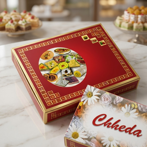 Luxury Double Wall Sweet Chocolate Box with Gold Foil | Custom Printed Cardboard Mithai Packaging Box Cost Effective Gift Box - Product Image 2