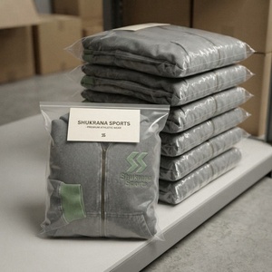Sudadera con capucha gris para hombre, con cremallera, forro polar, ribete verde y logotipo bordado, bolsillo frontal, estilo casual para otoño - Product Image 6