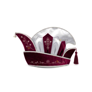 Casquette de carnaval traditionnelle de qualité supérieure avec pompon, broderie machine, casquette de carnaval fantaisie - Product Image 1