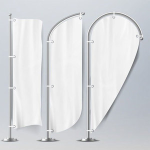 Bandera Publicitaria Portátil de Polipropileno Tejido con Impresión Personalizada, Correa Ajustable, Instalación Instantánea, Forma de Lágrima - Product Image 2