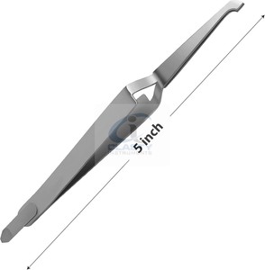 Pinces chirurgicales en acier inoxydable de 5 pouces, instrument manuel de chirurgie générale, certifié CE Classe I - Product Image 1