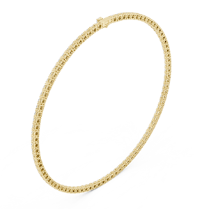 Collar de tenis de lujo con diamantes cultivados en laboratorio, gargantilla de oro amarillo con diamantes cultivados en laboratorio, gargantilla clásica con diamantes. - Product Image 4