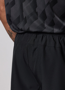 Shorts de sport pour homme avec logo personnalisé sur le devant, fermeture à cordon de serrage, respirants, séchage rapide, en toile de polyester et coton, pour l'été, les sports et la plage - Product Image 3