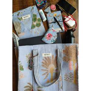 Bolso Tote Floral Acolchado de Algodón 100% Indio para Mujer, Bolso de Hombro de Algodón Hecho a Mano, Bolso Acolchado Estampado, Bolso de Algodón Ecológico - Product Image 3