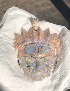 Pendentif Iced Out personnalisé 3D Hip Hop Or Rose Argent 925 9K 10K 14K 18K VVS Moissanite sur mesure pour Hommes et Femmes - Product Image 3