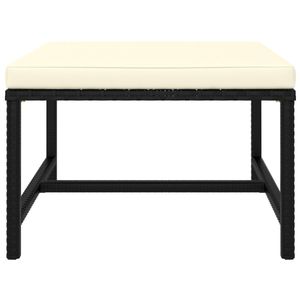 Set Divano da Giardino Nero e Bianco Crema - Product Image 5