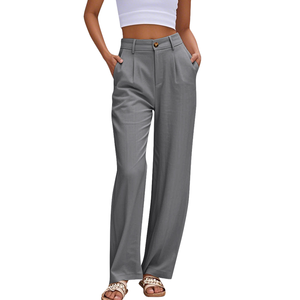 Pantalon cargo pour femme avec poches fonctionnelles, pantalon utilitaire décontracté, fabricant de vêtements sur mesure, vente en gros - Product Image 4
