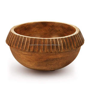 Grand saladier en bois multifonctionnel pour la cuisine, le mélange de pâtes, la préparation des fruits, produit en bois naturel durable - Product Image 5