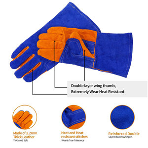 Guantes de Seguridad con Pantalla Táctil, Guantes de Trabajo de Cuero, Todas las Tallas, Guantes de Seguridad Hechos a Medida - Product Image 5