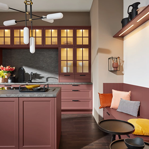 Juego de Gabinetes de Cocina Modulares RTA de Melamina Estilo Europeo de Alta Gama Personalizados por JY Project, con Bisagras y 5 Años de Garantía, Modernos - Product Image 3