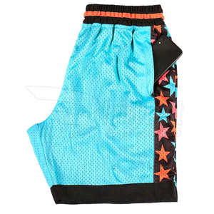 Shorts de basket-ball en maille respirante à cordon de serrage, séchage rapide, personnalisables, en nylon et élasthanne, impression par sublimation, pour hommes - Product Image 2