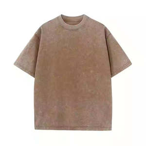 Conjunto de Verano de 2 Piezas para Hombre, Estilo Urbano, Camiseta Transpirable con Lavado Ácido Vintage, Logotipo Personalizado, Poliéster/Algodón, Pantalones Cortos de Alta Calidad - Product Image 2