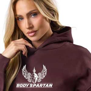 Plum <b>Hoodie</b> Women Fleece Pullover Long Sleeve Casual Streetwear Relaxed Fit Cozy Everyday Fashion Wear - Product Image 3