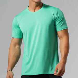 Vêtements de sport respirants et à séchage rapide, écologiques, hautement élastiques, t-shirts à manches longues pour hommes, polyester/coton, couleurs personnalisées - Product Image 2