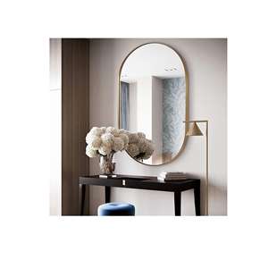 Wall Decoration Modern <b>Mirror</b> <b>Frame</b> Glass Iron and MDF Material Brass Antique American Style <b>Mirror</b> Handmade Customized in Bulk - Product Image 1