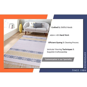 Tapis en jute écologique tapis de taille personnalisée tapis fabricant indien brodé à la main et mignon tapis et tapis salon - Product Image 6