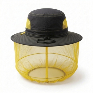Chapeau anti-moustiques à large bord personnalisé OEM, respirant, protection solaire extérieure, avec moustiquaire amovible pour la randonnée, la pêche et le camping - Product Image 3