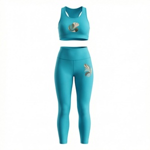 New Yoga Sets Fitness Women Backless Gym Padded Two Piece Training <b>Workout</b> Scrunch <b>Jumpsuit</b> Athletic Activewear Clothing - Product Image 1