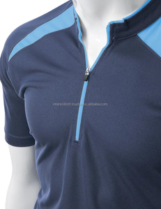 Men Golf for Shirt | <b>Zip</b>-<b>Up</b> Fitted Design Dry-Fit Knitted Fabric Solid Color 100% Cotton for Shirts - Product Image 3