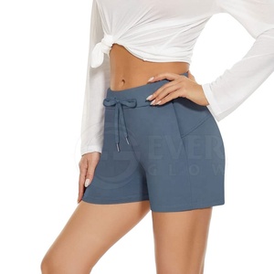 Pantalones Cortos Deportivos para Mujer EVER GLOW, Transpirables, Impermeables, de Lona 100% Algodón, con Cordón Ajustable, Cintura Media, Corte Regular, Casuales, para Yoga y Running - Product Image 2