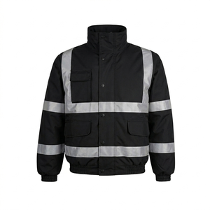 Chaqueta reflectante de invierno 65% poliéster 35% algodón resistente al frío hasta -10 grados, ropa de trabajo de seguridad, ropa duradera. - Product Image 2