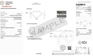 IGI Certified 4,50 CT Radiant Shape Lab Grown Diamond 12,0mm F Color VS1 Claridad la pieza central perfecta para su joyería de ensueño - Product Image 2