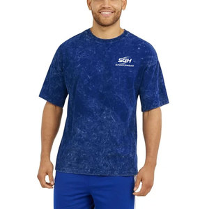 Nouveau design 2026 – T-shirt délavé à l'acide pour homme, coupe ajustée, couleur unie, léger, haute qualité, best-seller - Product Image 1