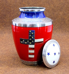 Urnas de Cremación con Bandera Americana para Cenizas Humanas, Urnas para Cenizas de Adultos de 200 Pulgadas Cúbicas - Product Image 4