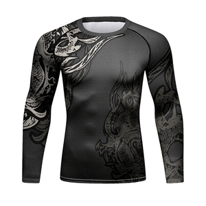 Camiseta de Compresión Unisex para MMA y BJJ, Secado Rápido, para Gimnasio y Entrenamiento, Protección UPF50+, Diseño Sublimado Personalizado, OEM - Product Image 4