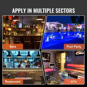 Espositore per Bottiglie di Liquori a LED da 24 Pollici, 2 Livelli, Illuminato, per Bar Domestico, Portabottiglie per Whisky - Product Image 5