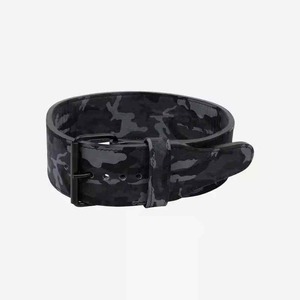 Leather <b>Weight</b> Lifting <b>Belt</b> Adjustable Waist Support for Strength <b>Training</b> Unisex Buckle Closure - Product Image 6