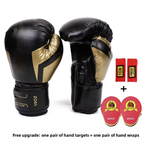 Guantes de Boxeo Profesionales de Cuero, Espuma de Alta Densidad, Transpirables, con Logotipo Personalizado, Proveedor Mayorista de Fábrica OEM - Product Image 2