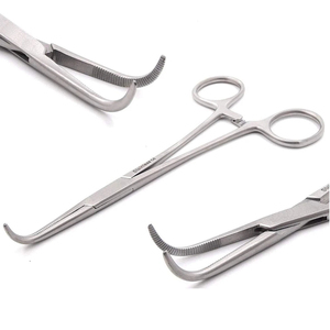Pinces hémostatiques de haute qualité en acier inoxydable, instrument chirurgical de serrage réutilisable de qualité médicale - Product Image 1
