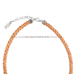 5mm Natural color <b>Braided</b> Bolo Leather <b>Cord</b> Genuine Leather for Jewelry Making DIY Craft - Product Image 6