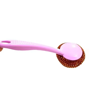 TECHNOFIRST Modern Handheld Flexible <b>Long</b> <b>Handle</b> Plastic Kitchen Sink Cleaning <b>Brush</b> with Silicone Bristles for Home Use - Product Image 1