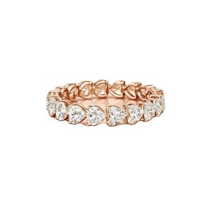 Bague d'éternité en diamant de laboratoire taille cœur de 2,62 carats, or massif 10K 14K 18K, clarté E, diamant VVS, bague de fiançailles - Product Image 2