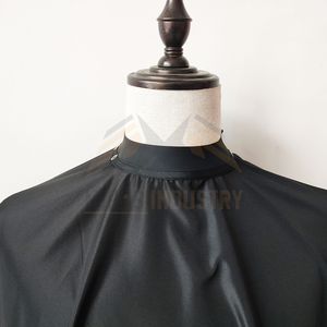 Combinaison de travail unisexe en polyester respirante avec fermeture à boutons-pression réglable, cape de coiffure noire, blanche, grise - Product Image 2