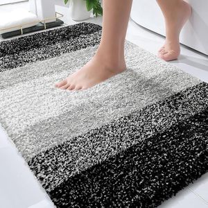 Hot Selling 17"x24" Microfiber Bath <b>Mat</b> Super Absorbent Non-Slip Floor Thick Plush Shaggy Tufted <b>Bathroom</b> Rug Washable Hotel - Product Image 1