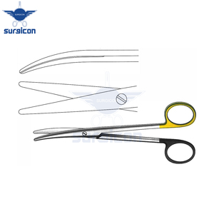 กรรไกร Mayo-Lexer ขนาด 16.5 ซม. / 6-1/2 นิ้ว ใบมีดโค้งเดี่ยวแบบหยัก รุ่น Super Cut TC กรรไกรผ่าตัดสำหรับการตัดที่แม่นยำ - Product Image 4
