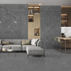 Carreaux de porcelaine Avenzo Nero Matt 600x1200mm, antidérapants, émaillés, pour sols et murs, salle de bain, salon, chambre, centre commercial, extérieur - Product Image 1