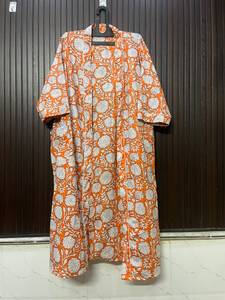Bata Kimono de Algodón Transpirable con Estampado Digital y Cuello en V, con Cordón Ajustable, para Mujer, Estampado Floral, Ligera, para Playa o Spa - Product Image 4