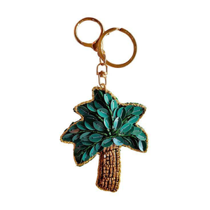 Nuevo Diseño Colgante para Bolso con Forma de Palmera, Llavero Hecho a Mano con Cuentas, Llavero con Parche de Palmera, Accesorios Personalizados para Bolso de la India - Product Image 1
