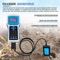 YIERYI Plateforme de test rapide du sol 7 en 1, analyseur de sol portable NPK PH EC Température Humidité, testeur de sol portable